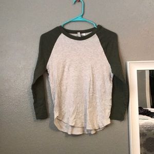 Green sleeves with white